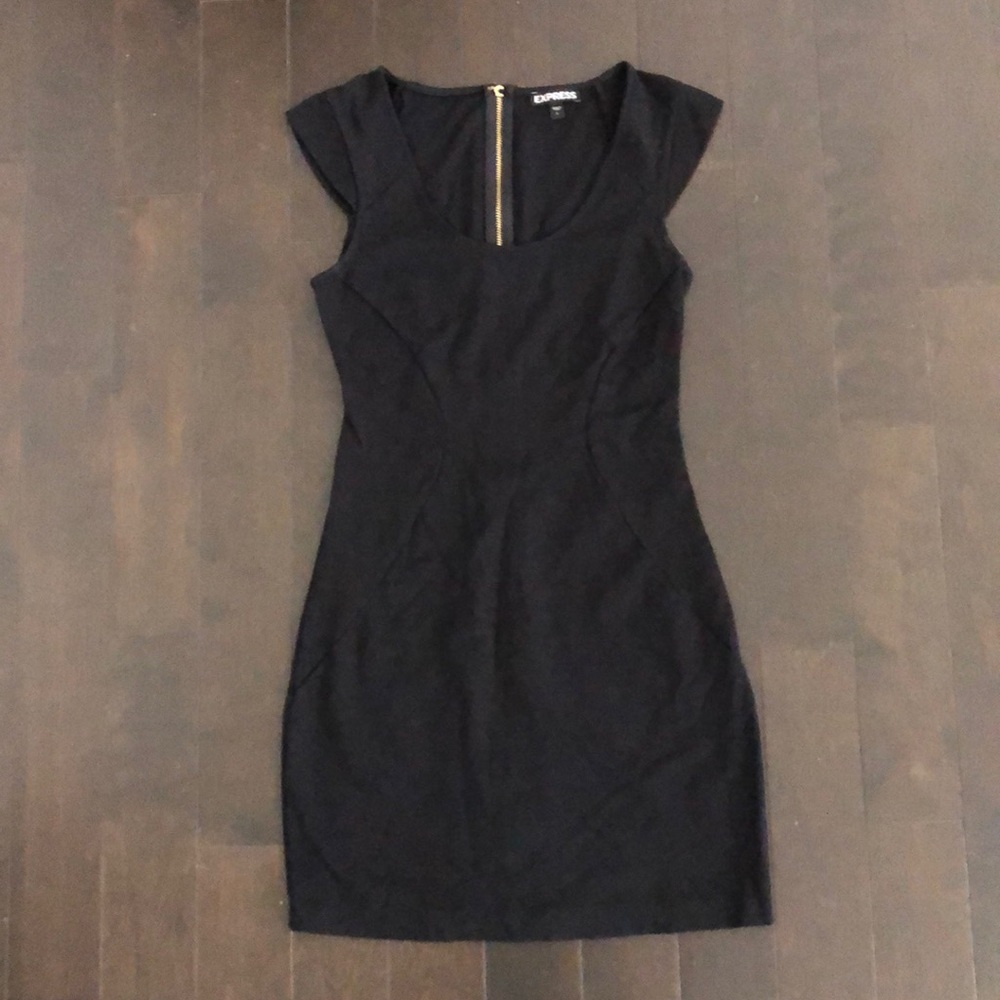 Black express mini dress
